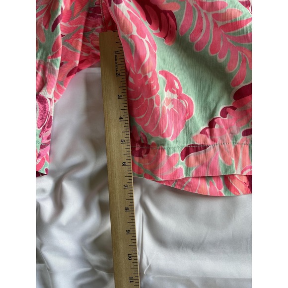 Lilly Pulitzer Chipper Shorts Womens 10 Parrot Print Summer Casual Preppy Resort - Picture 11 of 11
